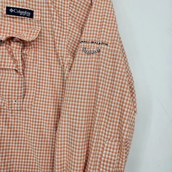 Columbia Super Bahama Shirt Mens XL Plaid Omni-Shade Fishing Outdoor Performance - Picture 3 of 11